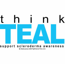Scleroderma THINK Teal photo sculptures