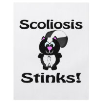Scoliosis Stinks Skunk Awareness Design Full Color Flyer