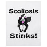 Scoliosis Stinks Skunk Awareness Design flyers