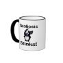 Scoliosis Stinks Skunk Awareness Design Coffee Mugs