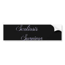 'Scoliosis Survivor' Bumper Stick Bumper Sticker