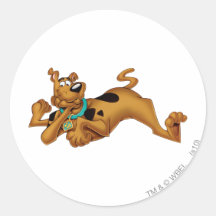 Scooby Doo Airbrush Pose 13 Round Stickers