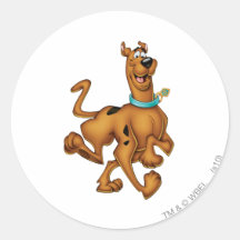 Scooby Doo Airbrush Pose 3 Round Stickers