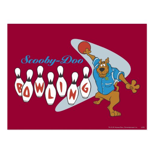 Scooby Doo "Bowling"1 Postcard Zazzle