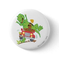 Scooby Doo Dinosaur Attack1 Pinback Button