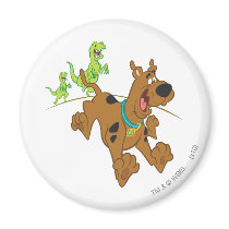 Scooby Doo Dinosaur Chasing2 Magnets