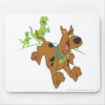 Scooby Doo Dinosaur Chasing2 Mousepad