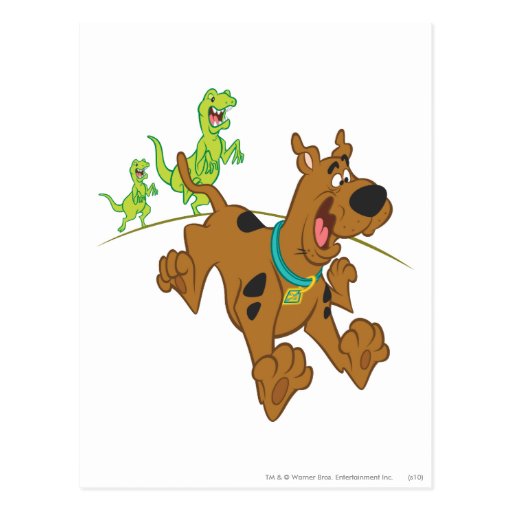 Scooby Doo Dinosaur Chasing2 Postcard Zazzle