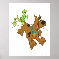 Scooby Doo Dinosaur Chasing2 Print