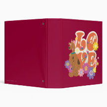 Scooby Doo "Love" 3 Ring Binders