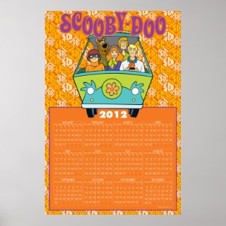 Scooby-Doo The Mystery Machine 2012 Calendar print