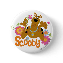 Scooby in Flowers Buttons