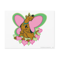 Scooby Pretty Butterfly Scooby Post Card