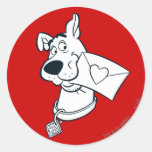 Scooby Valentine's Day 02 Round Sticker