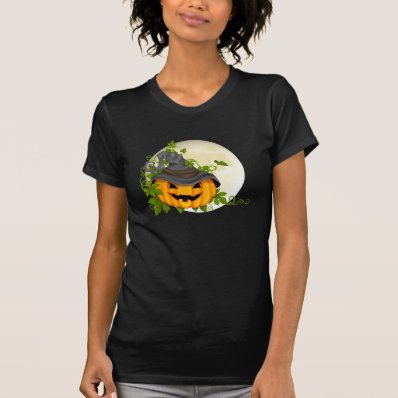 Scoop Neck Pumpkin Halloween t-shirt