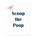 Scoop The Poop Reminders Business Card Templates