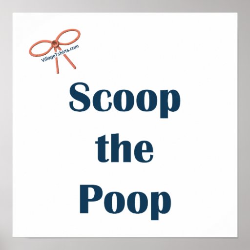 Scoop The Poop Reminders Poster Zazzle