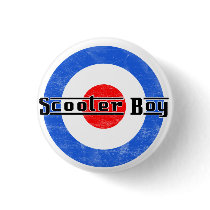 Scooter Boy Lambretta Pin buttons by PopGear Scooter Boy Lambretta Pin buttons
