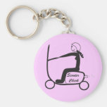 scooter chick keychain