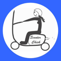 scooter chick stickers