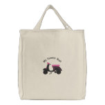 Scooter Design 2 :: Black & Pink Customizable embroidered bags