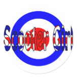 Scooter Girl Mod target stickers