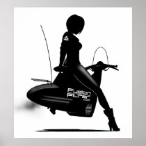 Scooter Girl Print