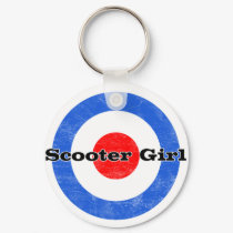 Scooter Girl Vespa keychain by PopGear Scooter Girl Vespa keychain
