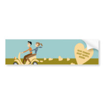 scooter love Bumper Sticker bumper stickers