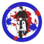 Scooter Rider on Paint splash mod target art stickers
