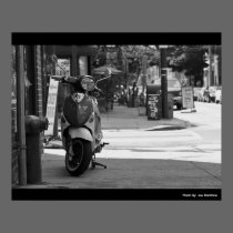 Scooter South Street BW, Photo By: Joe Dantone posters