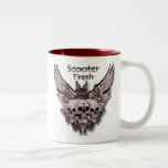 Scooter Trash flying skulls Mug