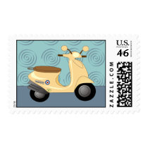Scooter Trio Blue Postage postage