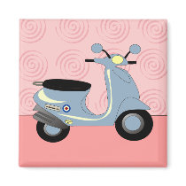 Scooter Trio Pink Magnet