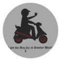 Scooter World Hardley Guy stickers by ScottInk Scooter World Hardley Guy stickers