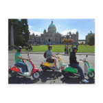 Scooters in Victoria Postcard postcard