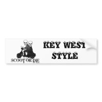 ScootOrDie, KEY WEST STYLE bumper stickers by tropicalscooters ScootOrDie, KEY WEST STYLE bumper stickers
