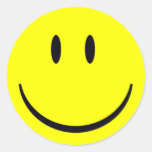 Scope Cap Sticker, Classic Smiley Face