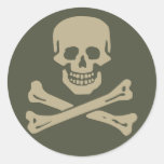 Scope Cap Sticker, Jolly Roger - Style 1
