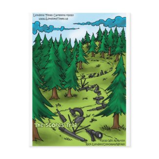 Scopes Trail Funny Tees Cards Mugs &amp; Gifts Post Card