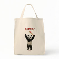 Score Cricket Panda Canvas Bag