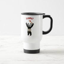 Score Cricket Panda Coffee Mug