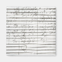 Score for the 3rd Movement of the 5th Symphony Refrigerator Magnets