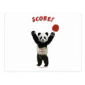 Score Panda Ping Pong Postcards