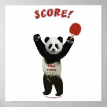 Score Panda Ping Pong Print