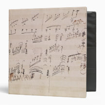 Score sheet of 'Moonlight Sonata' 3 Ring Binders
