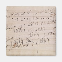 Score sheet of 'Moonlight Sonata' Refrigerator Magnets