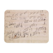 Score sheet of 'Moonlight Sonata' Magnets