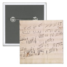 Score sheet of 'Moonlight Sonata' Pins