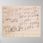 Score sheet of 'Moonlight Sonata' Posters